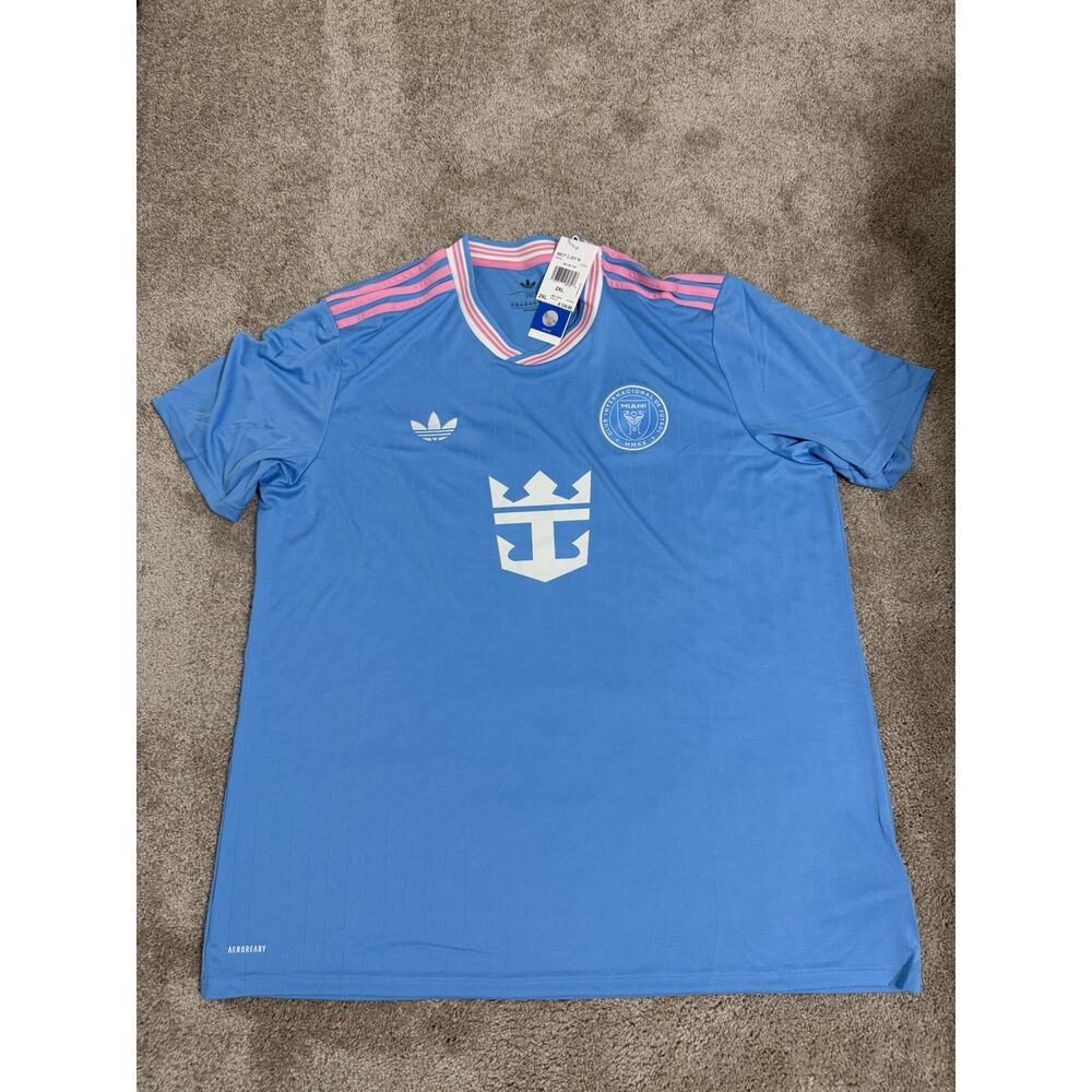 Inter Miami adidas Originals Third Jersey 2025/26 Blue/Pink 2XL AEROREADY BNWT